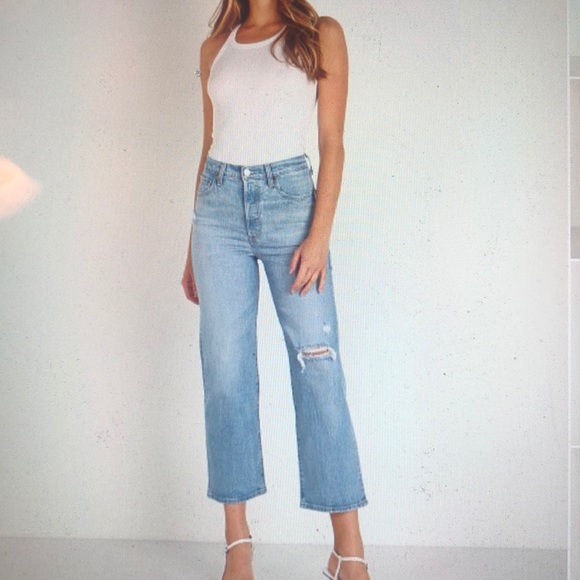 Levi's Denim - Levi’s Ribcage High Waist Straight  Ankle Jeans